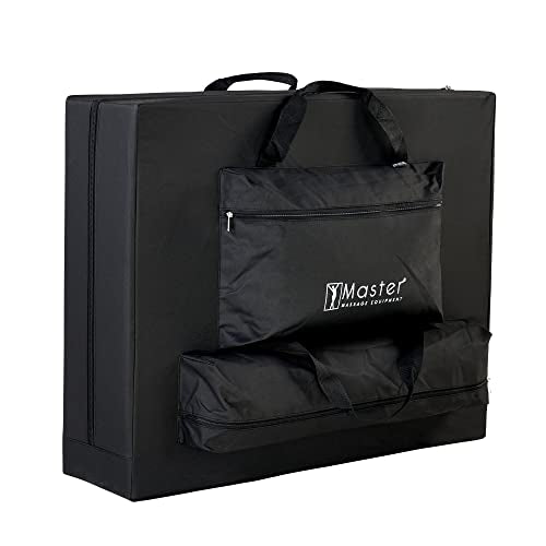 Master Massage Deauville Pro - Cuna de Masaje portátil (71 cm, Plegable, con Respaldo Ajustable sin Niveles), Color marrón Claro
