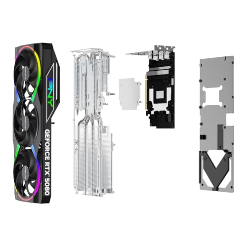 PNY Tarjeta Gráfica GeForce RTX™ 5080 16GB ARGB OC Triple Fan DLSS 4