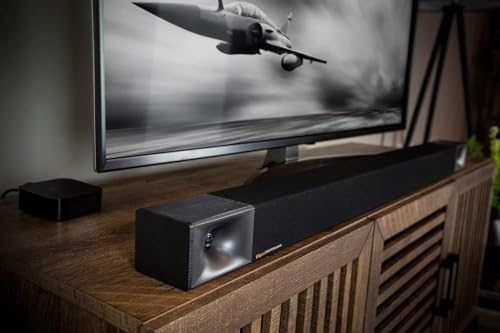 Klipsch Cinema 600 Sound Bar - Barra de Sonido 3.1 con subwoofer inalámbrico 10 Pulgadas, Bluetooth, HDMI-ARC, Toslink