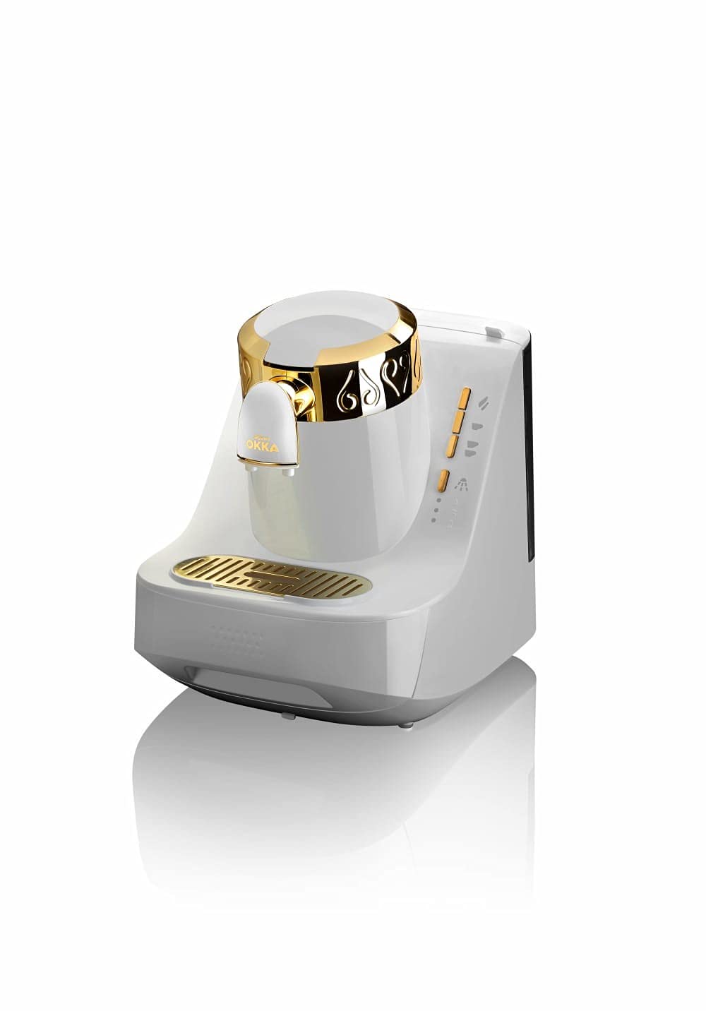 Arzum Okka OK008-B TURKISH COFFEE MACHINE, fully automatic coffee machine, 2 tazas de café, blanco