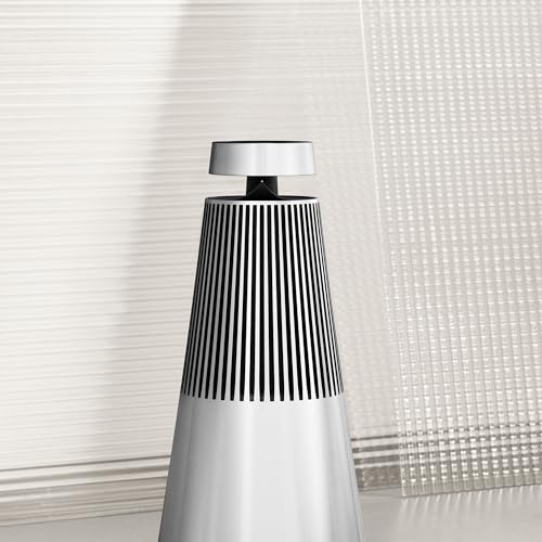 Bang & Olufsen Beosound 2 (3.ª Generación), Elegante y potente altavoz WiFi para el hogar con sonido envolvente de 360 grados, de pie o para estantería, Natural