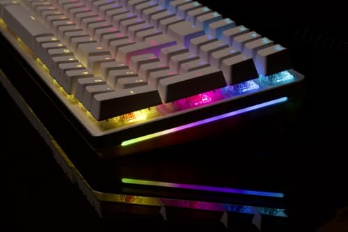 Glorious Gaming GMMK 2 Full Size (96%) - Teclado gaming mecánico, carcasa de aluminio, personalizable, keycaps dobles, switches Glorious Fox, RGB, distribuciones QWERTY estadounidense - Blanco