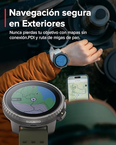 SUUNTO Vertical Reloj Deportivo - Smartwatch GPS, GPS de Doble Frecuencia, Mapas sin Conexión Gratuitos, Autonomía de hasta 50 Días, Carcasa Resistente Militarmente, Resistente al Agua hasta 100m