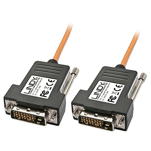 LINDY - Cable DVI-D híbrido, 20 m