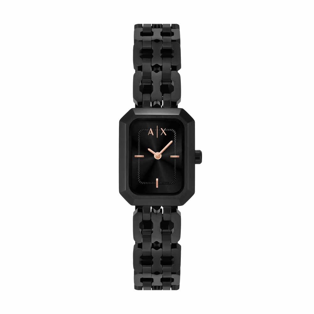 Armani Exchange Orologio da Donna, Movimento al quarzo a Due lancette e cassa da 27 mm con cinturino in Acciaio inossidabile
