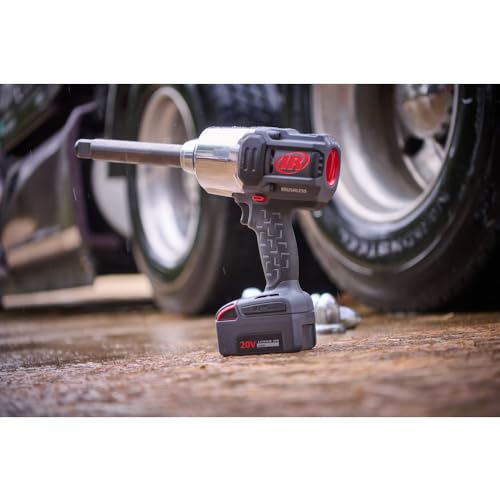 Ingersoll-Rand W8591-K2-EU Llave de Impacto Inalámbrica de 1" y 20V, Kit con 2 Baterías, 2710 Nm, Enclavija de 6" y Anillo de Fricción con Orificio Pasante