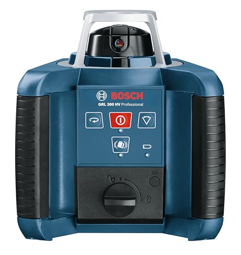 Bosch Professional Nivel láser giratorio GRL 300 HV (haz de luz roja, receptor láser LR 1, alcance hasta 300 m de diámetro, en maletín)