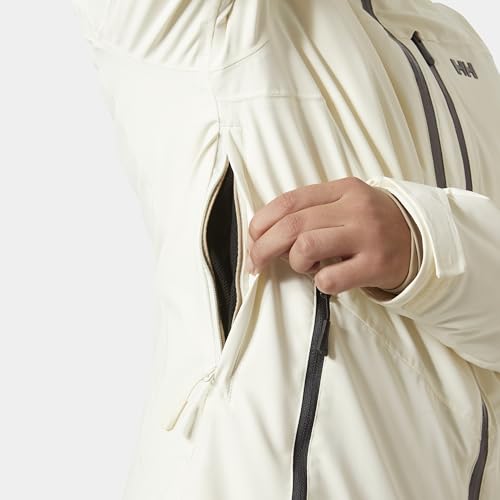 Helly Hansen W Adore Ins Rain Coat, Chaqueta De Esquí Para Mujer, Blanco (White), XL