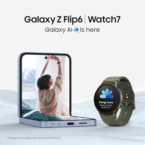 Samsung Galaxy Watch7 Bluetooth + Correa - Smartwatch 44mm, Control de Salud, Seguimiento Deportivo, Gris (Versión Española)