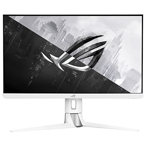 Asus XG27AQ-W ROG Strix Monitor de Gaming, Fast IPS, 27 Pulgadas, WQHD 2560 × 1440, hasta 170 Hz, 1 ms GTG, ELMB Sync, G-Sync Compatible, Display HDR 400