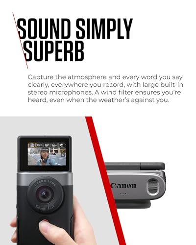 Canon Powershot V10 Vlogging Kit + Accesorios, Cámara Vlogging y Streaming, Sensor 1" 20,9 MP, Vídeo 4K, Objetivo 19mm, Conectividad WiFi, Bluetooth y USB-C, Pantalla Táctil Ángulo Variable, Silver
