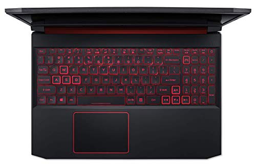 Acer Nitro 5 - Ordenador portátil Gaming 15.6" FullHD (Intel Core i7-9750H, 8GB RAM, 1TB HDD+128GB SSD, Nvidia GTX1650-4GB, Linux) Negro - Teclado QWERTY Español