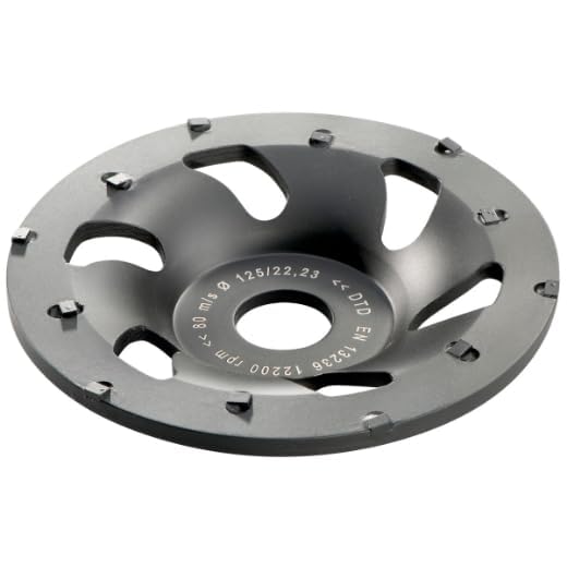 METABO 628208000 - Muela hueca de diamante calidad PKD Profesional recubrimientos protectores hormigón 125 x22,23 mm 12 segmentos