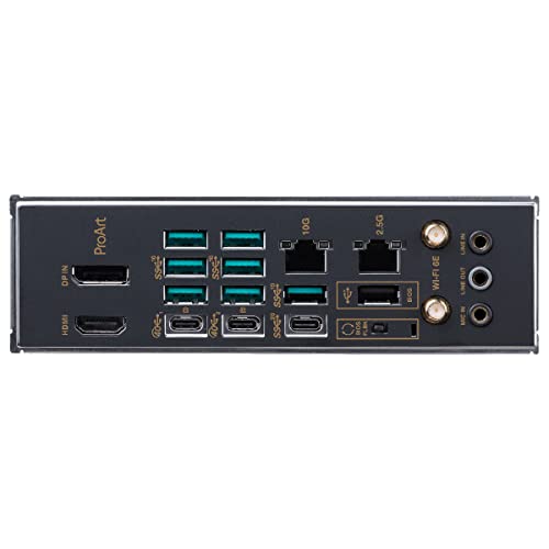 ASUS ProArt X670E-CREATOR WiFi - Placa Base ATX (AMD Ryzen AM5, VRM de 16 + 2 Fases, PCIe 5.0, DDR5, USB4, LAN de 10 GB y 2,5 GB, WiFi 6E, 4 Ranuras M.2)