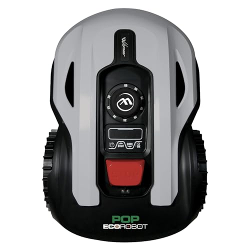 Robot cortacésped WIPER Pop-8S | 800m2 | 4 áreas gestionadas | Receptor Bluetooth | 3 Cuchillas | Sensor de Lluvia | Cable perimetral 170m | Altura de Corte Regulable de 20 a 60 mm