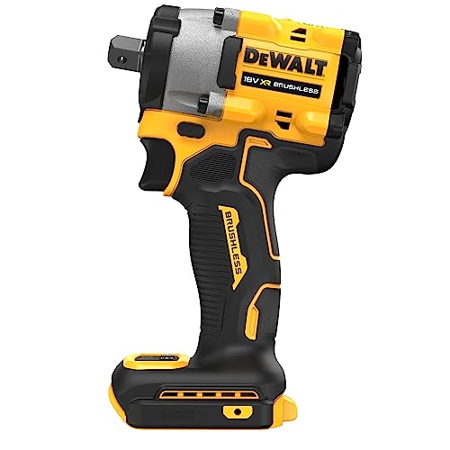 DeWalt DCF922N-XJ, Llave de impacto inalámbrica 18V, Par de apriete de 406 nm y par de afloje de 610 nm, Incluye gancho de correa metálica, No Incluye Batería y Cargador