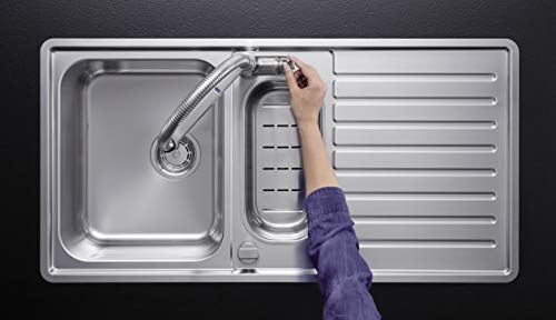 BLANCO 522407 SOLENTA-S Senso UltraResist Grifo de Cocina Acero Inoxidable Acabado, 230 V, Pvd Steel, Sensor