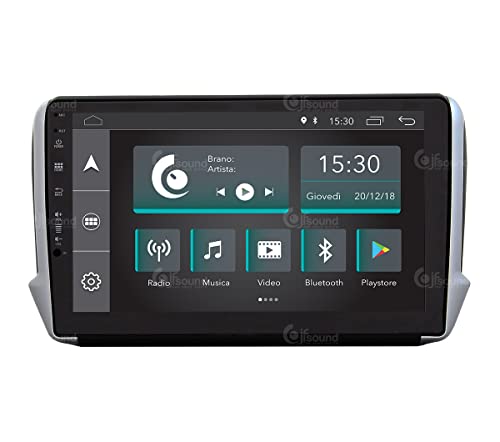 Radio de Coche para Peugeot 2008 208 Android GPS Bluetooth WiFi USB Dab+ Touchscreen 10" 4core Carplay AndroidAuto