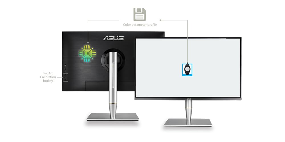 ASUS ProArt PA24AC - Monitor Profesional de 24" FHD (1920x1200,WUXGA, HDR10, USB-C Port 60W, HDMI, DP, 100% RGB) Plata