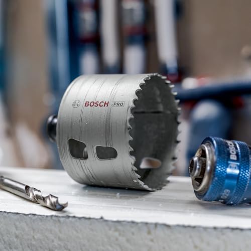 Bosch Juego de 14 sierras perforadoras Pro Multi Material Power Change Plus, estuche transparente para madera blanda, paneles de yeso, diámetro de 20 a 76mm, accesorio profesional, Versión actual