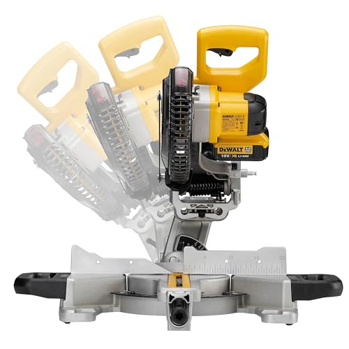 DEWALT DCS365N-XJ - Ingletadora telescópica XR 18V diámetro de 184 mm Luz XPS sin cargador/batería