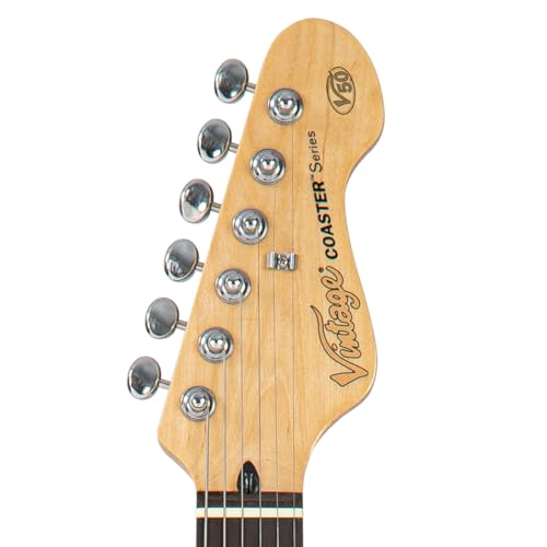 VINTAGE V50 Serie Posavasos Guitarra Eléctrica - Blanco VINTAGE