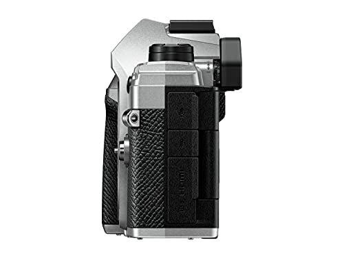 OM SYSTEM OM-5 Cámara con Sistema Micro Four Thirds, Sensor Live Mos de 20 MP, Estabilización de Imagen Mejorada de 5 Ejes, IP53, Handheld High Res Shot, Plata