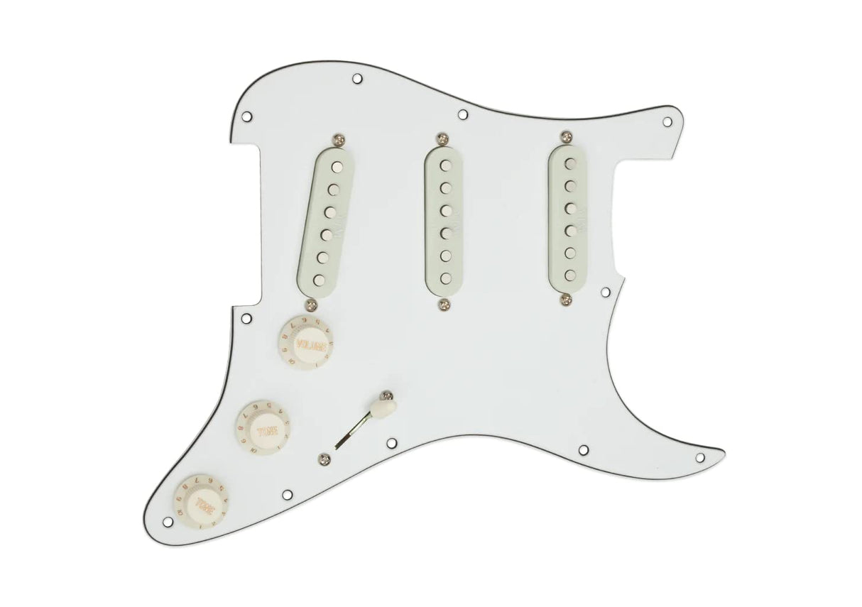Seymour Duncan STK-S10s PICKING OW YJM Furia Firma für Strat, Set incl. Golpeador fuera weiß