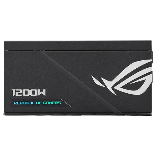 ASUS ROG Loki SFX-L 1200W Titanium - Fuente de alimentación Totalmente Modular, 80+ Titanium, Ventilador ARGB PWM de 120 mm, Aura Sync, Compatible con ATX 3.0, Compatible con PCIe 5.0