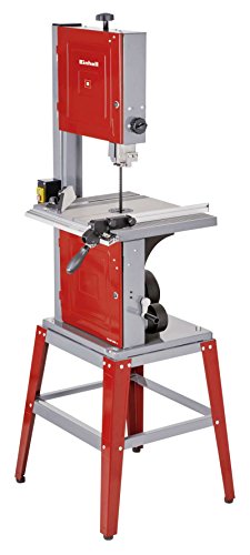 Einhell Sierra de cinta TC-SB 305 U (750W, 370-800 m/min de velocidad de la cinta, 170mm de altura de corte, mesa de sierra basculante, tope paralelo y angular, bastidor de base)