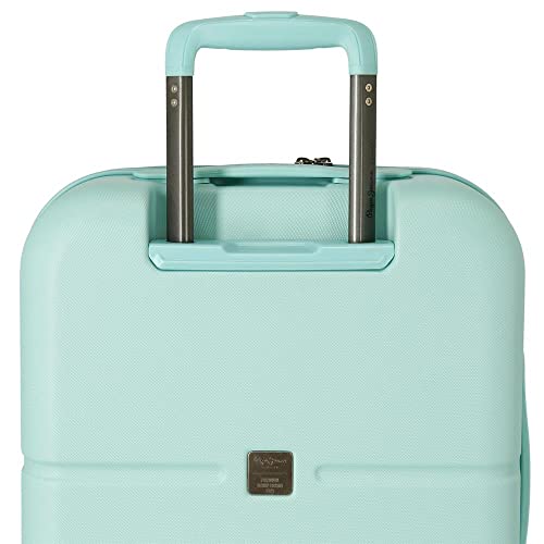 Pepe Jeans Chest Juego de maletas azul 55/70 cms Rígida ABS Cierre TSA integrado 116L 7,54 kgs 11 Ruedas dobles Equipaje de Mano