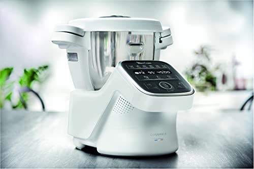 MOULINEX COMPANION XL Robot Cooker Tazón multifunción 4.5L 12 programas automáticos Sopas Gazpacho Procesador de alimentos Batidora Batidora Picadora Amasadora Cocinar Vapor 1550W HF80C30D