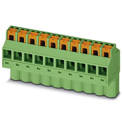 PHOENIX CONTACT FKCOW 2,5/6-ST-5,08 - Enchufe para placa de circuito impreso (2,5 mm², 6 conectores, alcance FKCOW 2,5/.-ST, 5,08 mm, 100 unidades), color verde