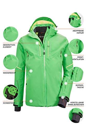 Killtec Kuopio MN Ski Jckt A Chaqueta Funcional con Capucha Desmontable y paranieves, Hombre, Azul Celeste, XXX-Large