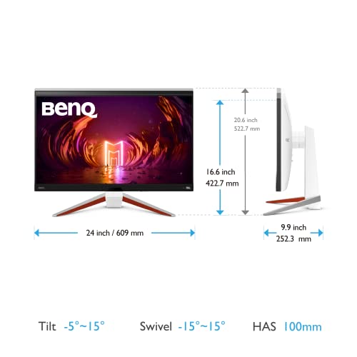 BenQ MOBIUZ EX3210U Monitor 4K Gaming (32 pulgadas, IPS, 144 Hz, 1ms, HDR 600, HDMI 2.1, 48 Gbps ancho de banda completo, VRR support for PS5, control remoto)