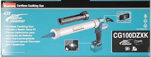 Makita cg100dzxk batería – Pistola de cartuchos (sin batería/cargador en maletín de transporte, 150 W, 10.8 V