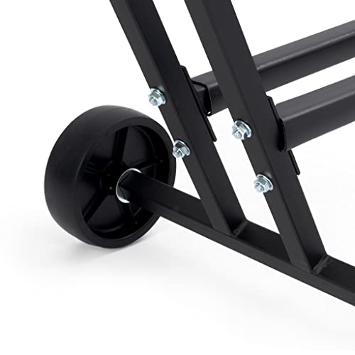 Manhasset Carro de almacenamiento corto para atriles, negro
