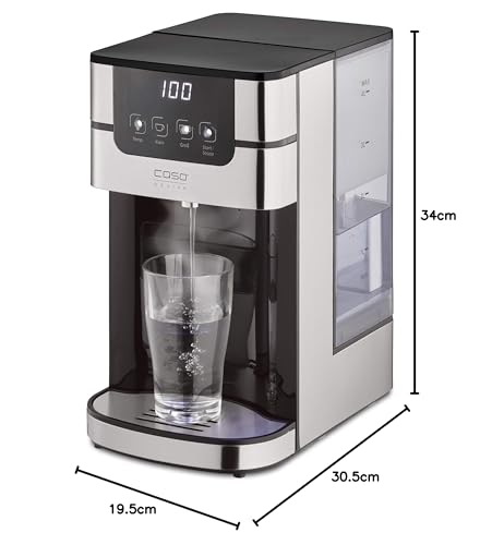 CASO PerfectCup 1000 Pro - Turbo Dispensador de agua caliente en pocos segundos, 2600 W, depósito de agua extraíble de 4 litros, ajustable de 70 a 100 °C, ideal para cocinas de oficina y buffets