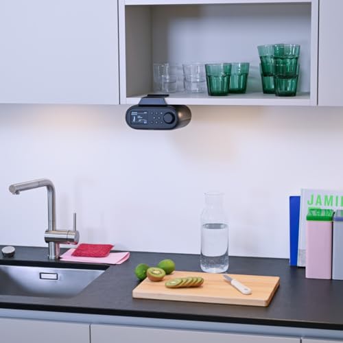 Hama | Radio Digital Internet Dab+/FM + Bluetooth RX + Wi‑Fi 2,4/5 GHz + Spotify Connect – Receptor Bluetooth – Despertador Doble – Negro