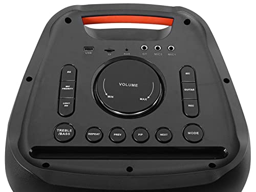WeGeek Trevi XF 3400 Pro Altavoz Amplificado Fire Flame, Mp3, USB, MicroSD, AUX-IN, Función TWS, Bluetooth, Triple alimentación, Karaoke Party Speaker con micrófono inalámbrico Incluido