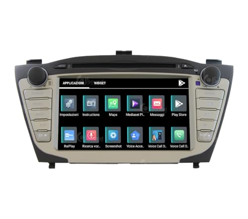 Radio de Coche para Hyundai IX35 con GPS, telecamera, ampli e LCD Grande di Serie Android GPS Bluetooth WiFi USB Dab+ Touchscreen 7" 8core Carplay AndroidAuto