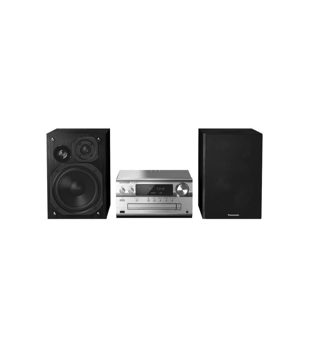 Technics SC-PMX802E-S Sistema Hi-Fi Premium con Radio Dab, Reproductor de CD y Transmisión de Alta Resolución, Chromecast Integrado, Bluetooth, AirPlay 2, Altavoces de 3 Vías, Plateado