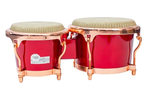 Toca Bongo Eric Velez 7« & 9» Rojo Arándano Glitter 4901-EVAR