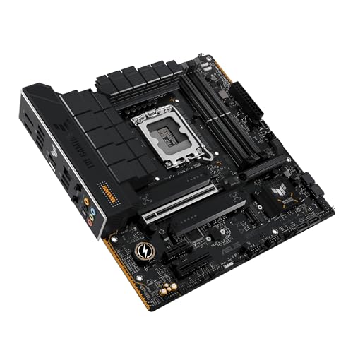 ASUS TUF Gaming B760M-PLUS WiFi II - Placa Base Intel B760 LGA 1700 mATX (PCIe 5.0, M.2, DDR5,WiFi 6E, Antena Q, Realtek 2,5 GB Ethernet, DP, HDMI, SATA 6 Gbps, USB Tipo-C, Thunderbolt 4, Aura Sync)