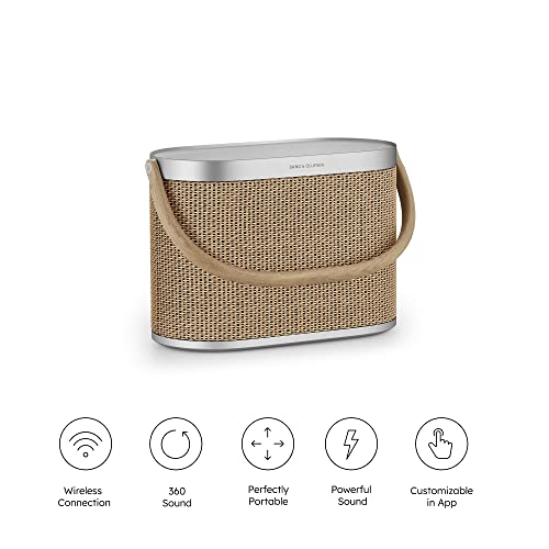 Bang & Olufsen Beosound A5 Potente Altavoz de Lujo Modular Bluetooth Portátil y WiFi para Uso en Casa o Exteriores con una Batería de Larga Duración y Cargador Inalámbrico Nordic Weave