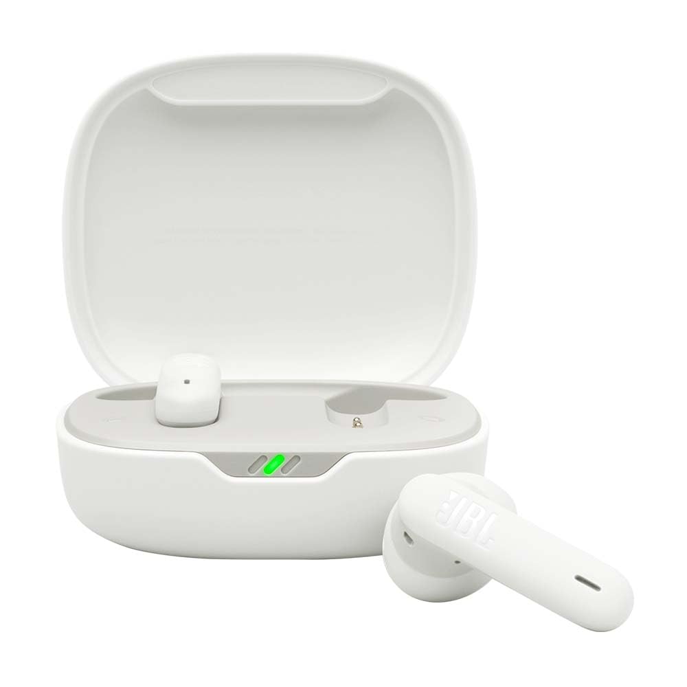 JBL Wave Flex 2, Auriculares inalámbricos True Wireless, Bluetooth, autonomía de hasta 40 hrs, Sonido Pure Bass, Smart Ambient, Resistentes al Agua y al Polvo, conexión multipunto, Blanco