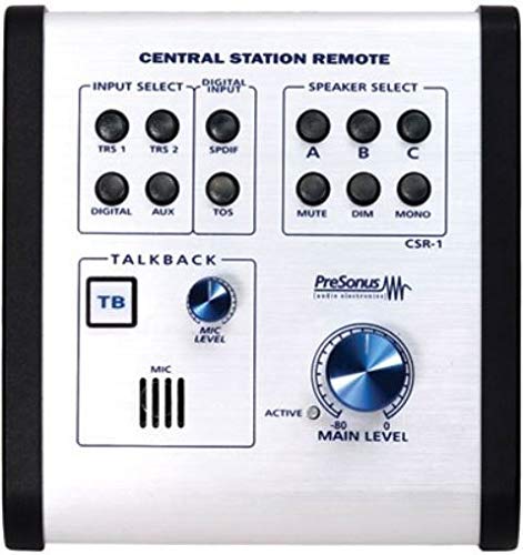 PreSonus Central Station PLUS: Studio Control Center with Remote Control, plata