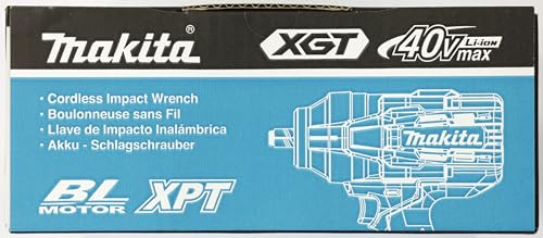 Makita XGT TW002GZ - Llave de impacto inalámbrica de 40 V, 1700 Nm, unidad de 1/2 pulgada, 1800 rpm