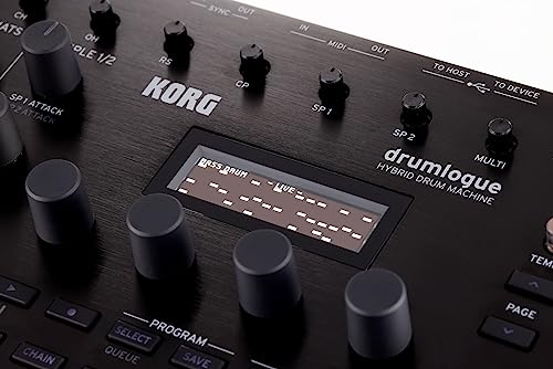 KORG Drumlogue - Caja de ritmos híbrida analógica/digital - Mezcla para producción DJ