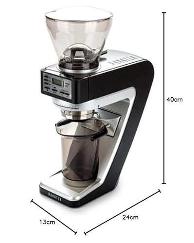 Baratza Argent/Noir Molinillo de café electrónico, 270 W, 1 Liter, Acero Inoxidable plástico, Negro Y Transparente